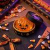 Holiday Party Favors 1/5Pcs Halloween Dumpling Squeeze Toy with Steamer, Pumpkin Eyeball Ghost Kids Toys Skull Fidget for Relieve Stress, Anxiety