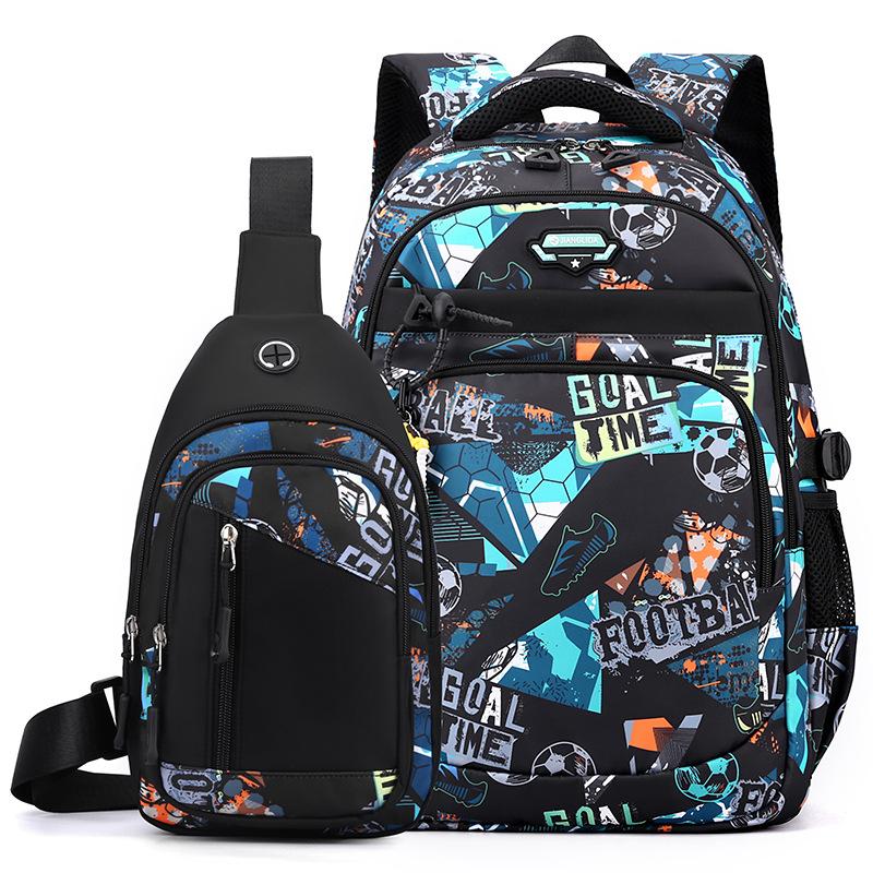 College Student Boys Lightweight Schoolbag for Men Commuting Outdoor Travel Backpack Oxford Cloth Computer Bag