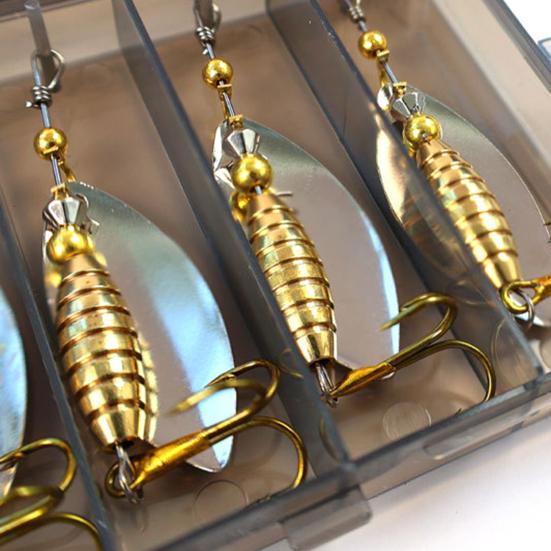 5/10 шт. 5,7 см/8 г вращающаяся блесна с крючком из твердого металла вращающаяся блесна оснастка для ловли соленой воды пресноводного судака окуня аксессуары