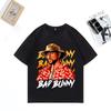 Hot Sale Bad Bunny Graphics T Shirt Men Women Summer Vintage High Quality T-shirt Cotton Unisex Short Sleeve Hip Hop T-shirts