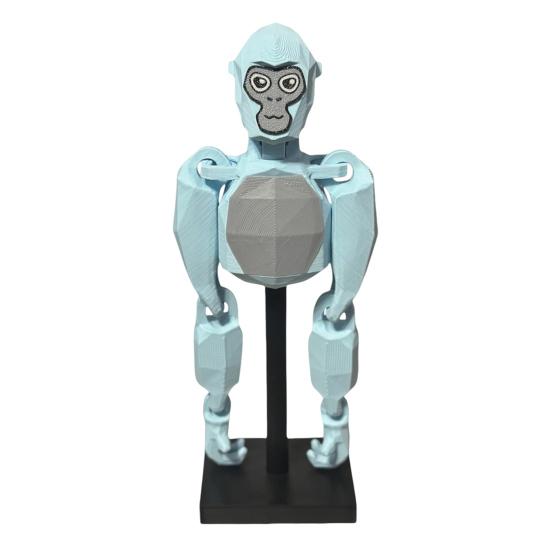 6-Inch Gorilla Toy with Stand 3D Printed Movable Joints Geometric Orangutan Desk Toy Decoration Ornament Gamers Collectors Gift