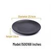 Melamine Black Imitation Porcelain Plate - Versatile Dish for Hot Pot, Barbecue, and Cold Dishes