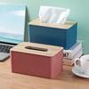 Desktop Tissue Box Paper Storage Box Household Living Room Dining Room Coffee Table Simple Multi-functional Paper Box Creative