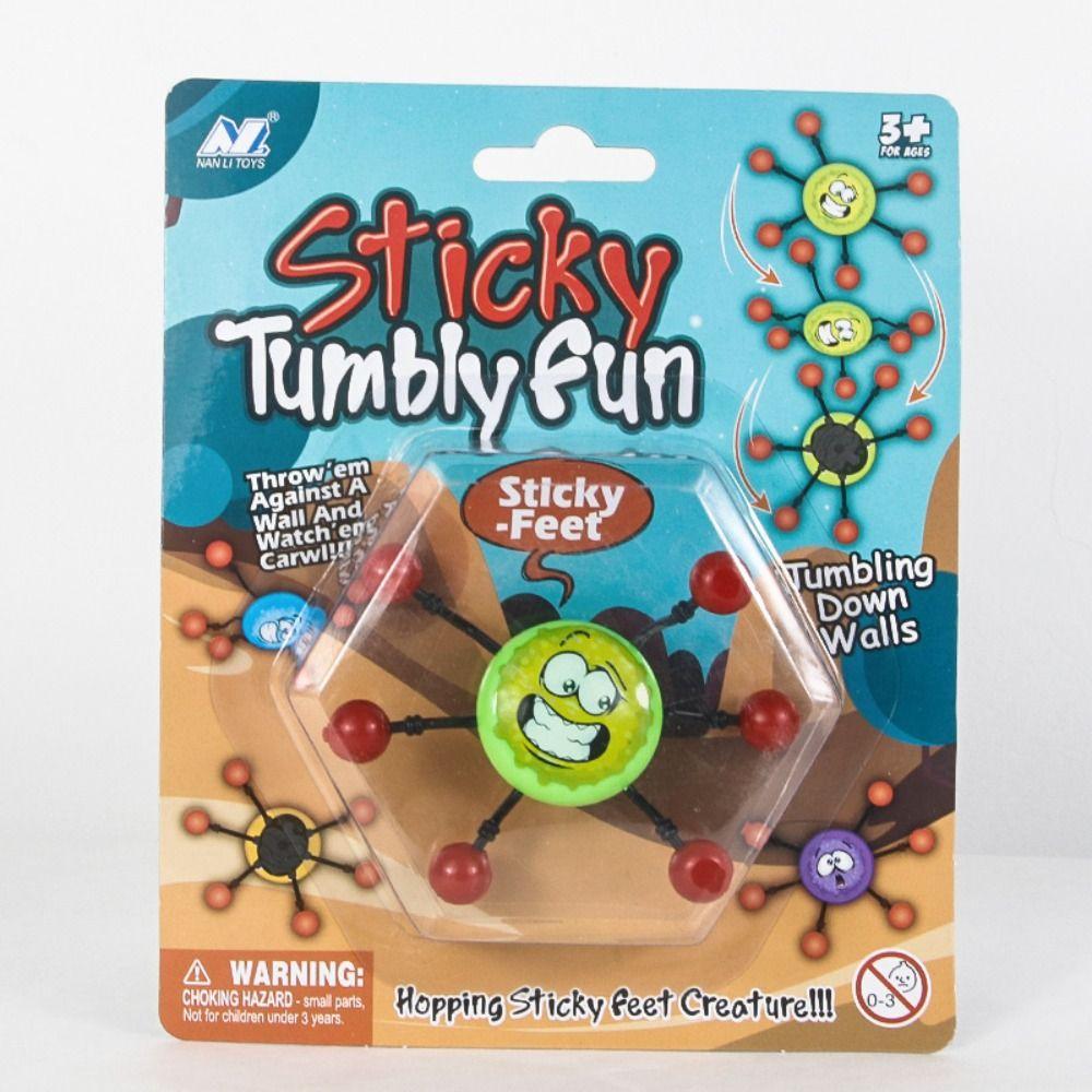 Stress Relief Sticky Wall Climbing Easy To Stick on Wall Spider Hand Throw Toy   Relieve Boredom