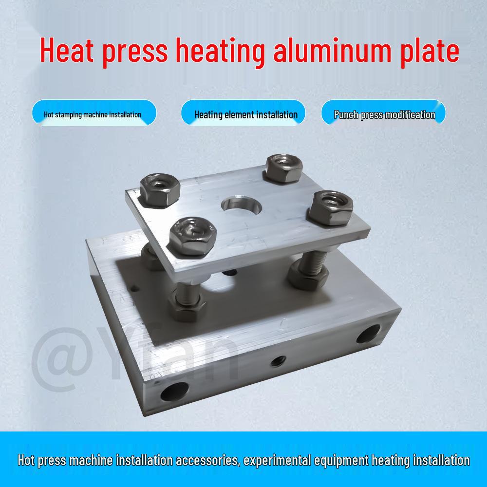 Hot Stamping Machine Press Parts: Aluminum Plate with Heating Wire & Tube (80/100mm)