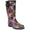 Womens/Ladies Elena Floral Wellington Boots