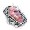 Rhodonite Gemstone 925 Sterling Silver Jewelry Ring Size 9