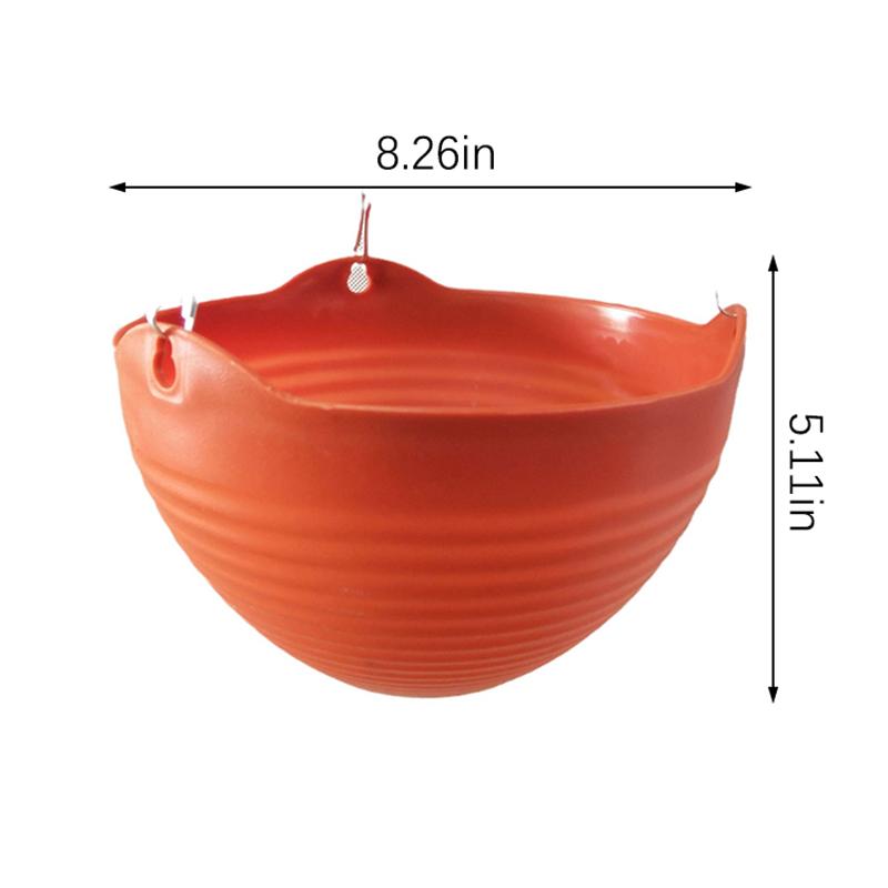 Подвесной горшок для орхидеи с цепочкой, пластиковая подвесная корзина для цветов, подвесной настенный зеленый горшок с горшком для суккулентов