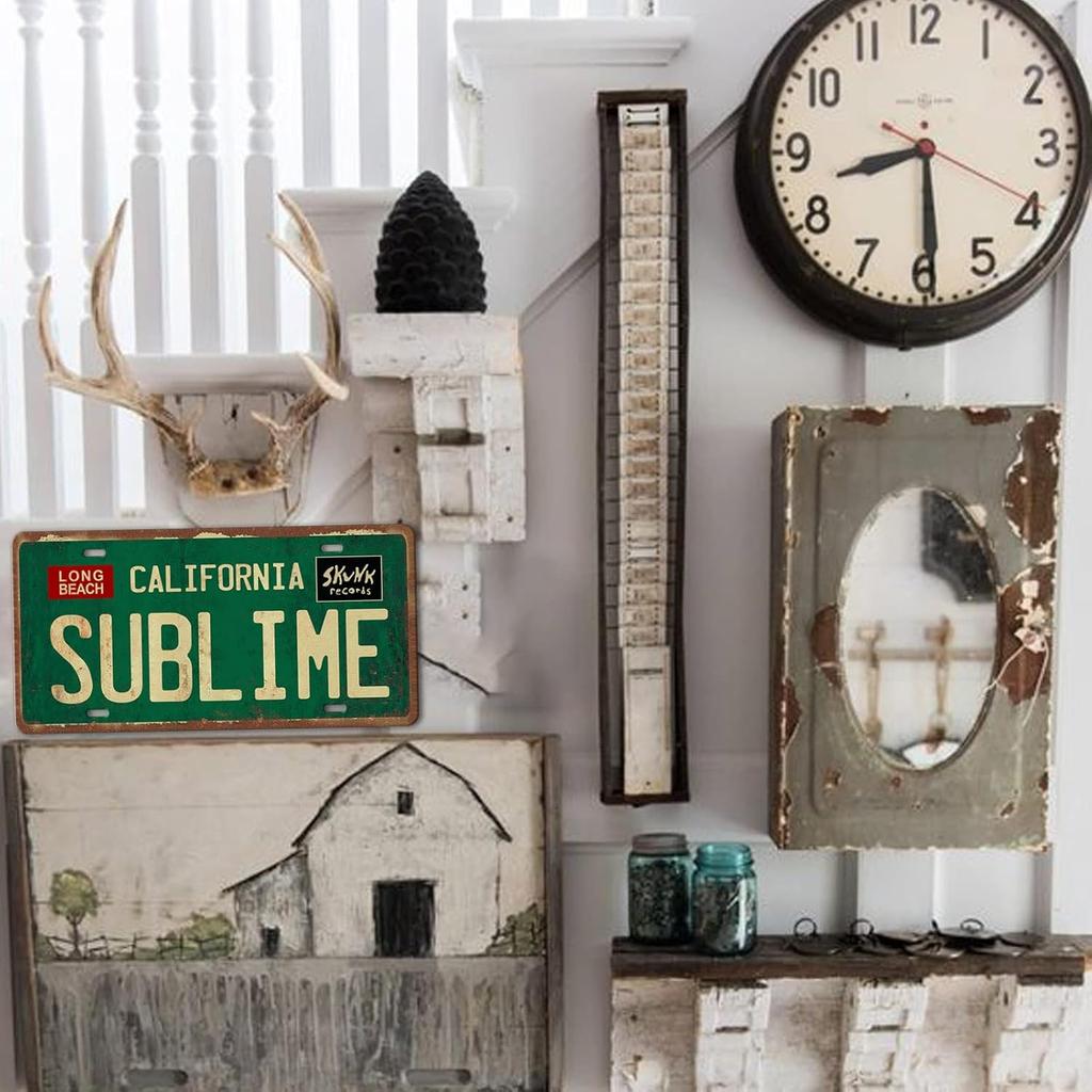Vintage Metal Tin Sign Long Beach California Sublime Poster Grunge Hippie Room Decor Rock Band Posters Sublime Tapestry Funny Street Signs For