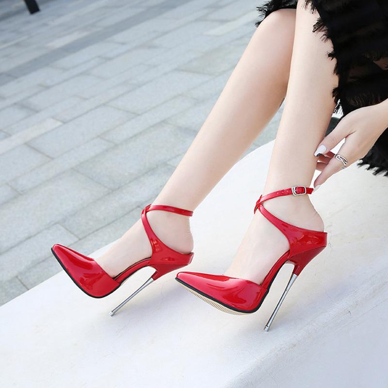 Женская профессиональная танцевальная обувь для ночного клуба, пикантная модная обувь для танцев на пилоне, большие размеры, каблук 16 см WZ