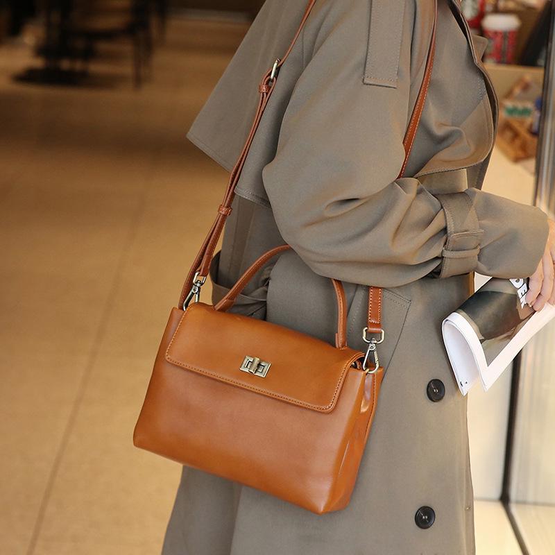 2024 Модная женская сумка-кроссбоди из коровьей кожи