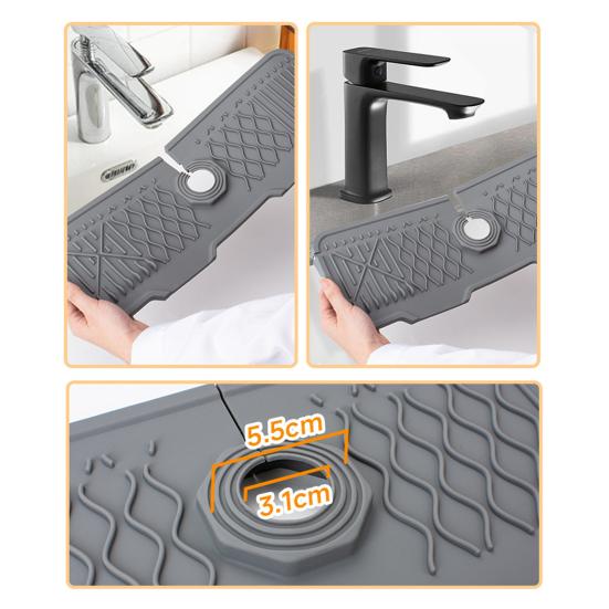Силиконовый брызговик для раковины, сливной коврик, держатель для мыльницы, сливной коврик для крана для кухонь, ванных комнат, автофургонов