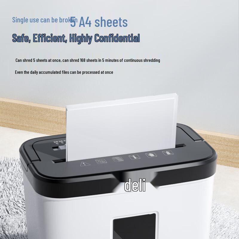 Deli 9939N Shredder for Home and Office CN plug (adapter included)
