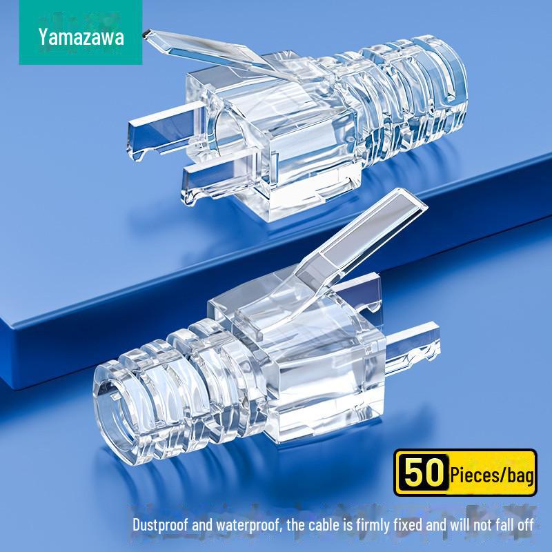 Защитный кожух Shanze RJ45 Blue Crystal Head для сетевого кабеля Cat5e/6/7.