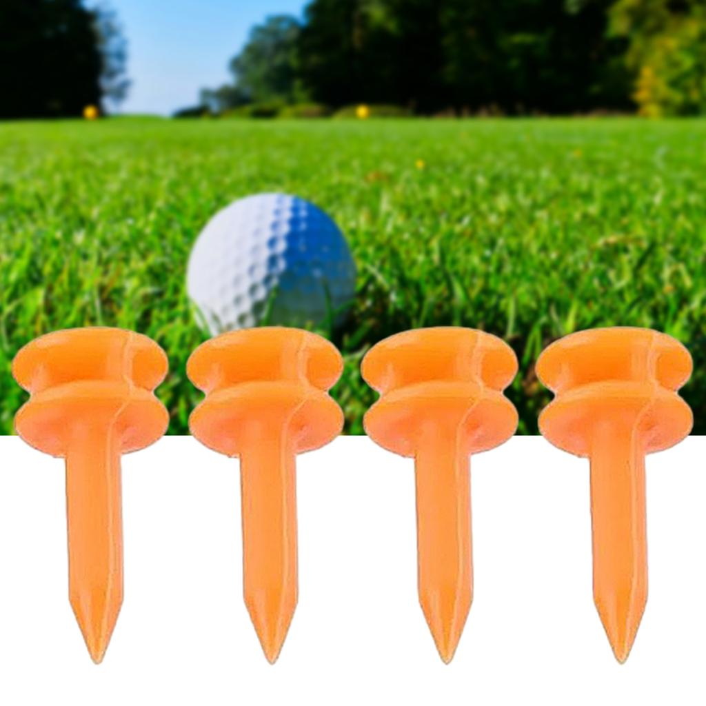 100Pcs Professional Short Golf Tees Plastic Step Down Cactle Tee Double Deck Golf Tees for Golf Practice Part