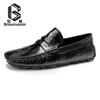 Мужские повседневные кожаные туфли Bowei с одной педалью, ленивые туфли Doudou, удобные деловые мягкие мокасины из коровьей кожи