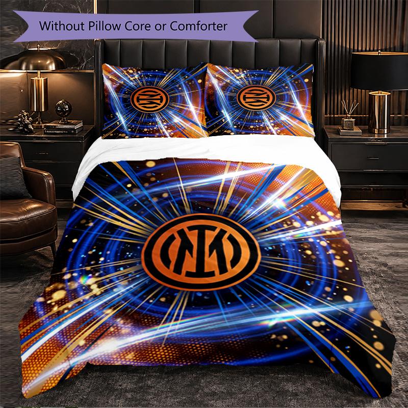 Borussia Dortmund Pattern 3 Pieces Bedding Set Soft Microfiber Duvet Cover with Pillow Cases for Bedroom