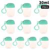 Portable 30ml Leak Proof Refillable Bottle with Keychain Clip Convenient for Outdoor and Office Use