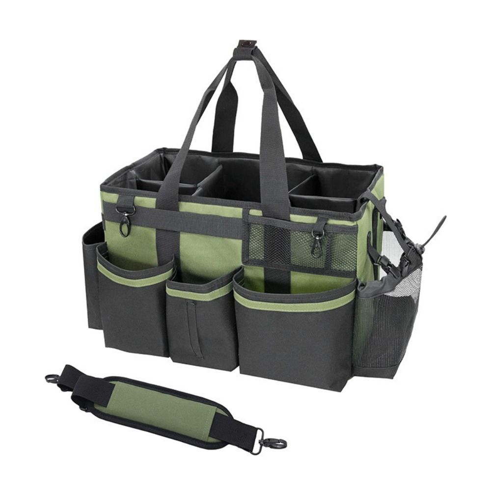 Wear-Resistant Tool Organizer Bag 4 Foldable Dividers Cleaning Tools Storage Bag  Housekeepers