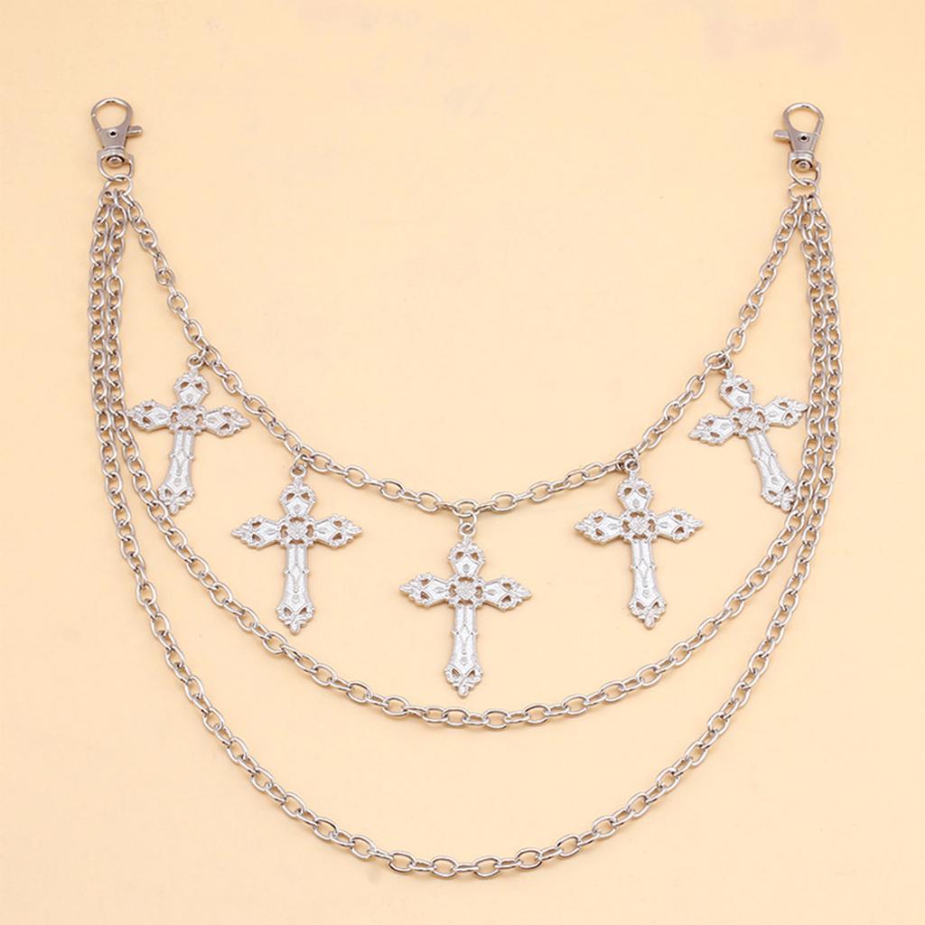 Hip Hop Pants Chain Punk Rock Jeans Chain Wallet Chains Unisex Trousers Chain Y2K Gothic Aesthetic Accessories