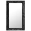 VidaXL Wall Mirror Baroque Style 50x80 Cm Black 320323
