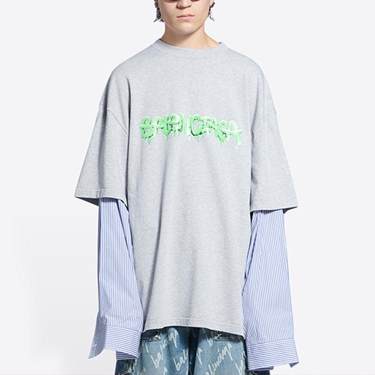 Balenciaga Футболка с объемными рукавами Slime 671401TLVF11203