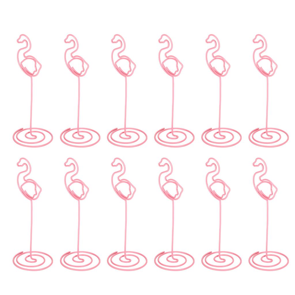 12 шт. фотозажим в виде лебедя с основанием из железной проволоки для настольных карточек, товаров для дома, бизнеса и рукоделия