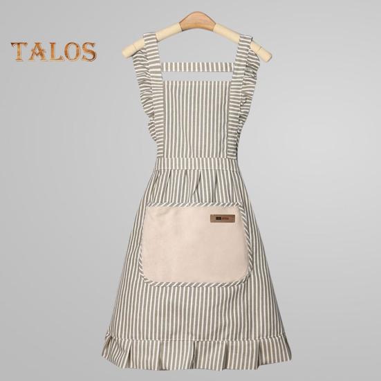 Фартуки для готовки на кухне, регулируемые бретели, мягкие поварские фартуки с большими карманами, унисекс, хлопковый льняной фартук для мужчин и женщин