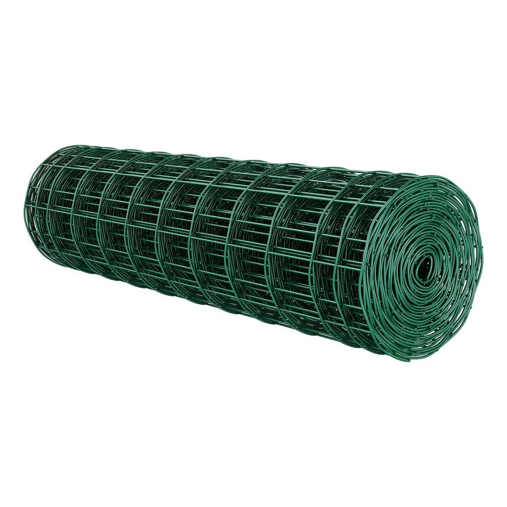 Farm Fence, 1 x 20 m, 4 x 4 in Mesh 2.1mm Galvanized Steel Wire Fencing for Cattle, Hog & Sheep, Heavy Duty Vinyl Coated Livestock Fence for Animal