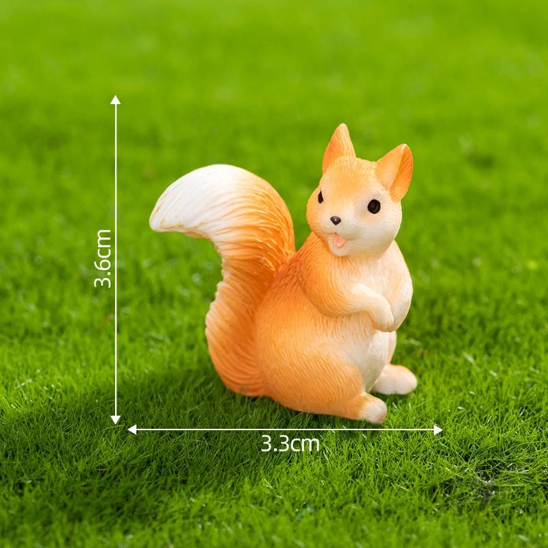 Мох Микро-ландшафтМилые Фигурки БелочекСадовые Ландшафтные Украшения Аксессуары, Мини-украшения