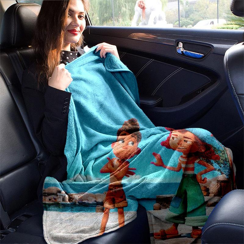 1pc, Luca & Arlo's Adventure: Soft Blanket Perfect for Home Decor, Couch Cover, Outdoor Use, Travel, Camping