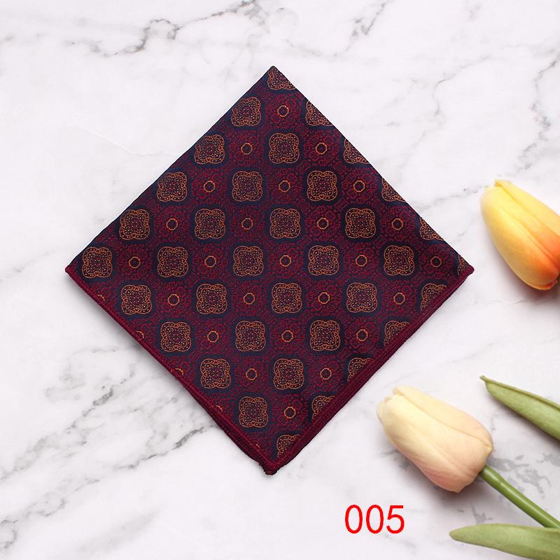 British Style Men'S Suit Pocket Towel Small Flower Type Business Retro Banquet Suit Small Square Scarf Chest Towel Handkerchief