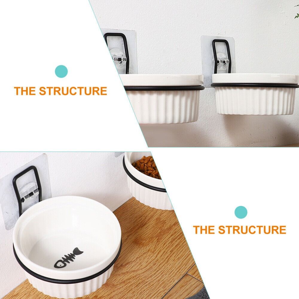 Настенная полка для кормушки для собак, железный держатель для мисок, прочная подставка для миски для кормления, дом