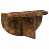 Wall Shelf Smoked Oak 38 x 19 x 19 cm Wood Based Material