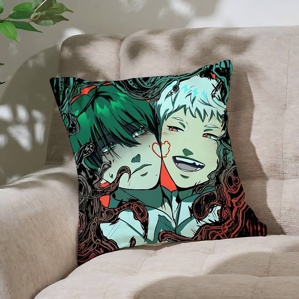 Anime TThe Summer HHikaru Died Customizable Square Pillowcases Stylish And Soft Perfect For Beds Cars And Sofas