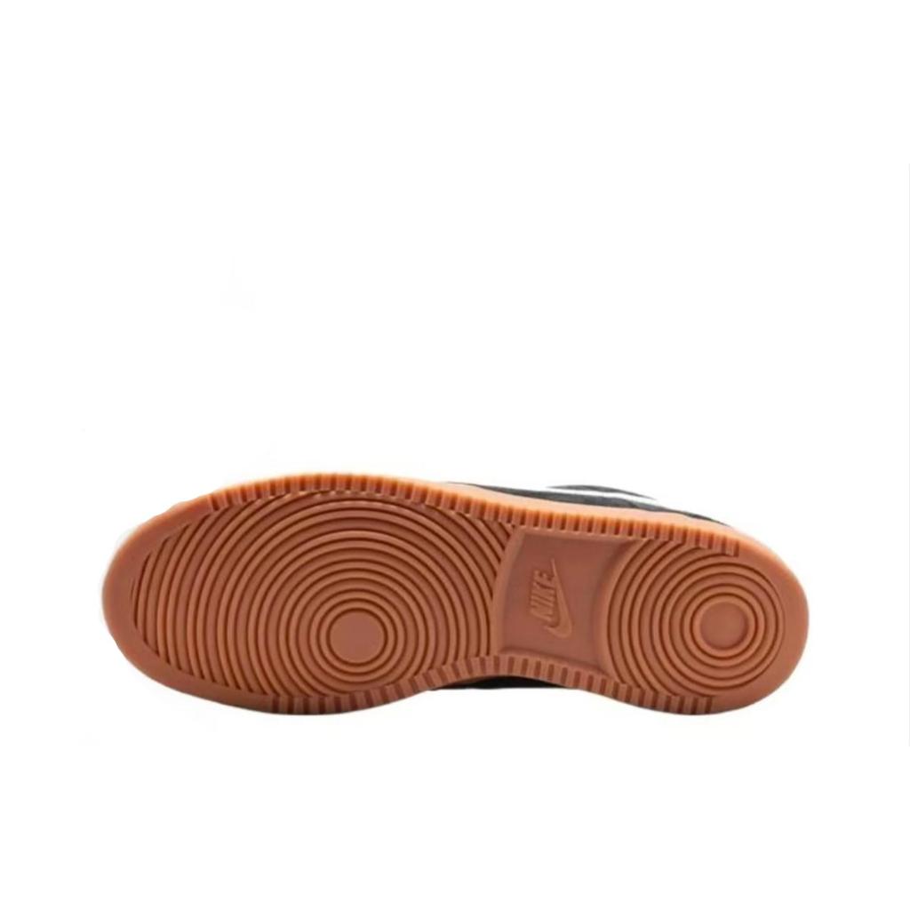 Nike Court Vision Coverage Abrasion Resistant Slip Resistant Low top Skateboard Shoes Unisex Black Brown IO7727-001(Team59-)