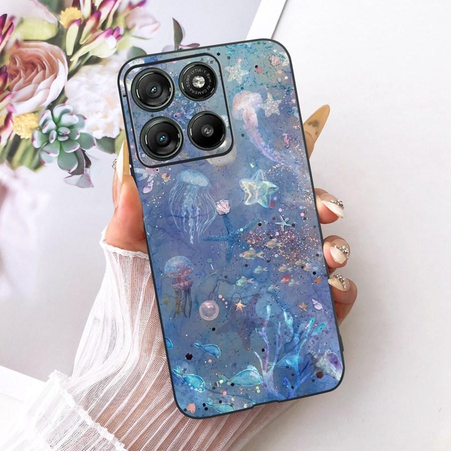 Casing For Motorola Moto G67 Power Aesthetic Cartoons Soft silicone Phone Case Back Cover for MotoG57 Power G 67 Power TPU Shell