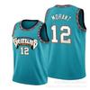 Memphis Grizzlies Ja Morant 12 Retro City Edition Basketball Jersey Green Unisex Cotton Sportswear Men Women
