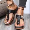 Women Sandals Lightweight Heels Clamping Toe Metal Sandals with Hollowed Out Oversized Sandals Summer SandalsOpenToe Beach Shoes