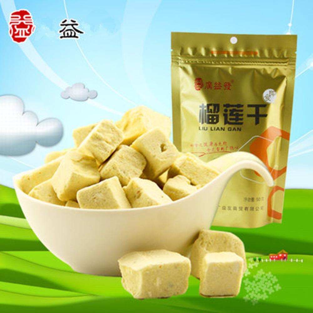 Freeze Dried Durian Crispy Snack Natural Healthy Travel Office