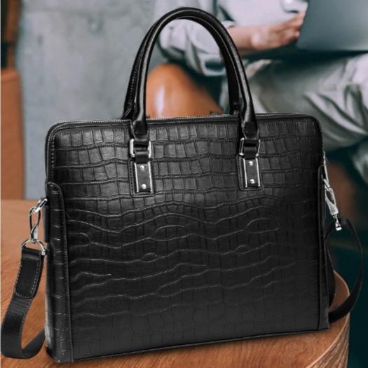 Мужская сумка из натуральной кожи, простой деловой мужской портфель, большая вместимость, верхний слой из коровьей кожи, сумка для компьютера, все подходящие мужские сумки