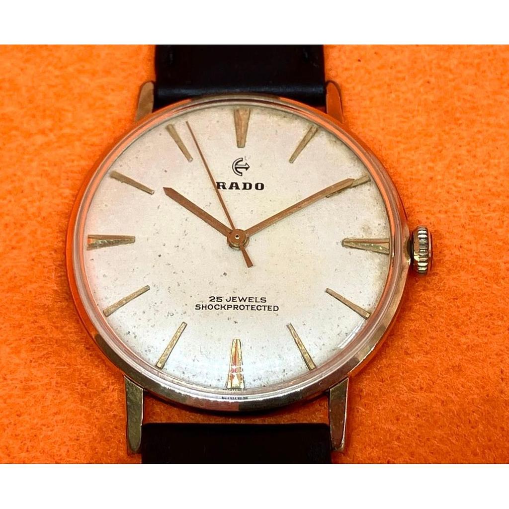 Б/у Винтажные часы RADO Rado 25 камней Fonte Melon кал.72 с ручным заводом, рабочий экземпляр