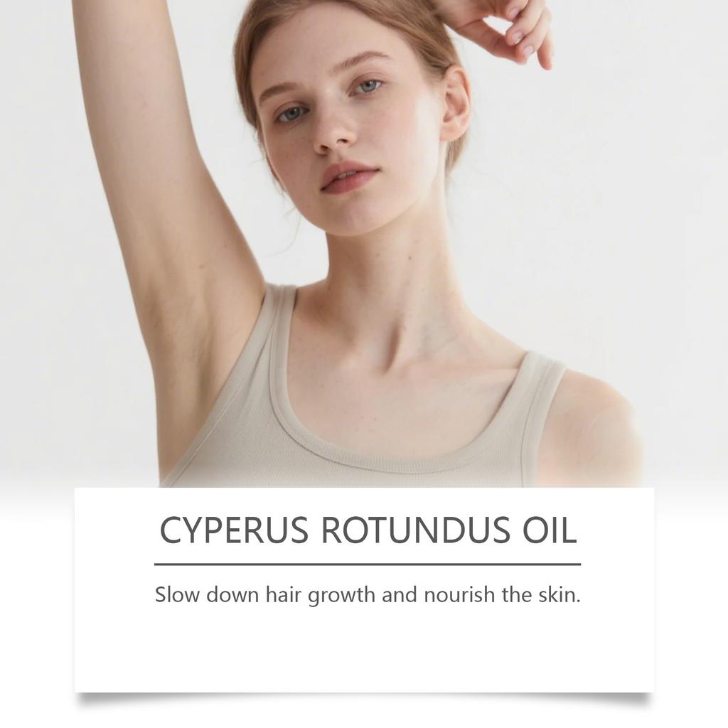 Масло Cyperus Rotundus Care Oil Масло для удаления волос Мягкое питательное и гладкое масло для кожи Мягко уменьшает рост волос Питает и разглаживает кожу, 60 мл