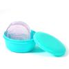 Round Portable Soap Dish Self Draining Travel Soap Container Laundry   Trip