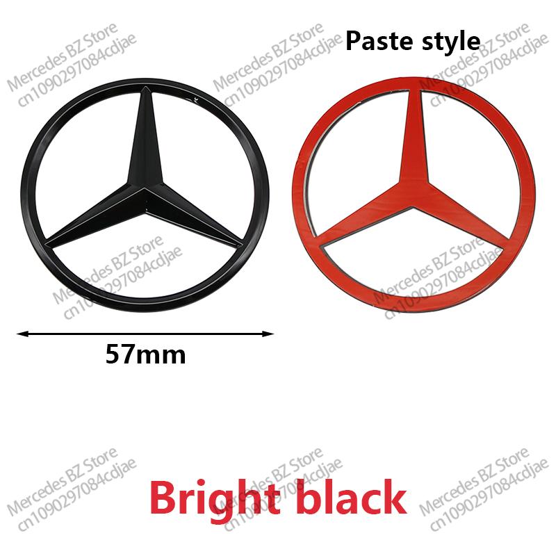 MITV3 ABS 52mm 57mm Car Steering Wheel Logo Badge For Mercedes Benz C E S Series CLA CLS W212 W205 W204 Emblem Styling Accessories
