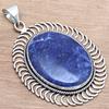 Pendant Sodalite Gemstone Handmade Mother'Day Gift Silver Jewelry 2.5"