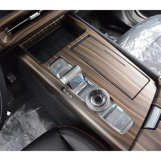 For Baic Beijing BJ30 2024 + Peach Wood Grain Interior Car Styling Gear Shift Window Control Panel Front Rear Air Vent Outlet