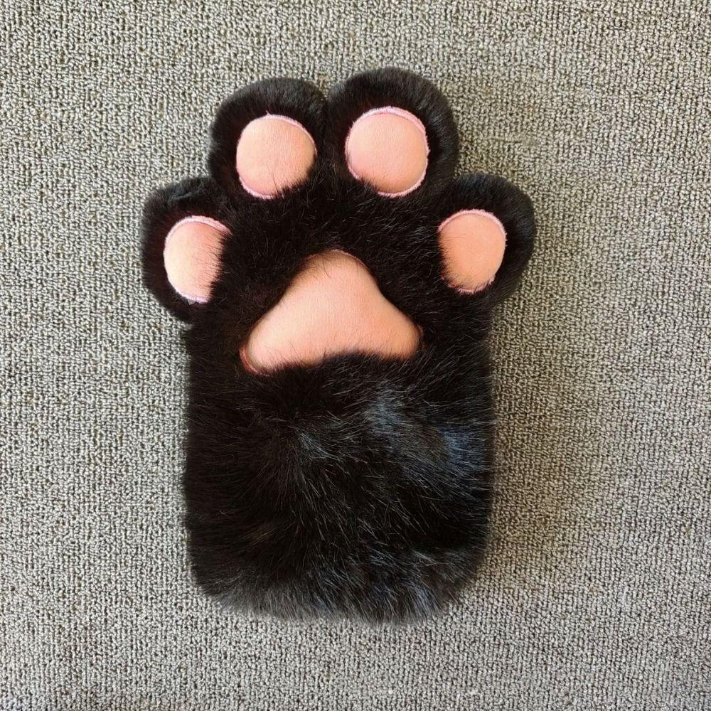 Fursuit Kigurumi Plush Cat Paw Gloves Cartoon Cosplay Props Cute Cat Claw Mittens  Club
