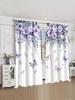 2pcs/Set Countryside Sunflower,Chrysanthemum,Red&Yellow Rose,Ivy Printed Modern Floral Curtains For Living Room,Bedroom,Home