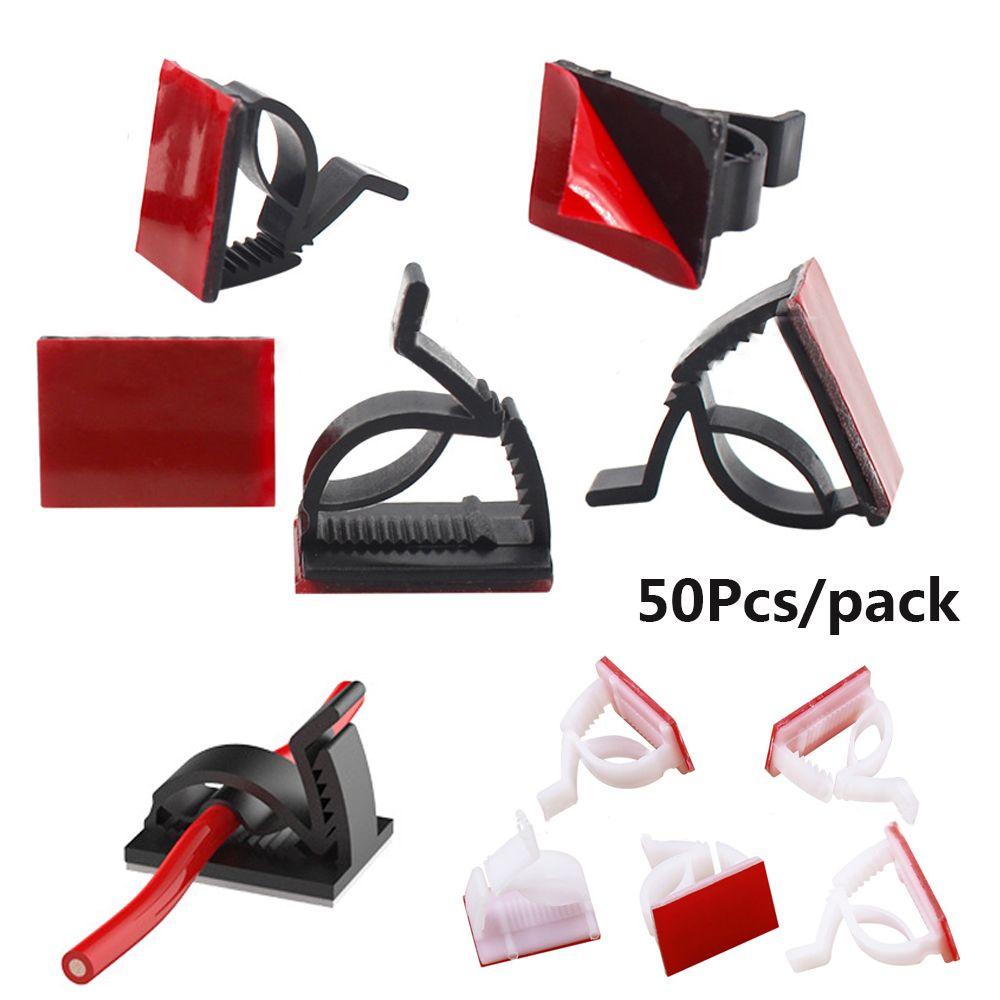 Organizer Clamp Fastener Self-adhesive Cable Clip Buckle Line Fixer Holder Wire Management